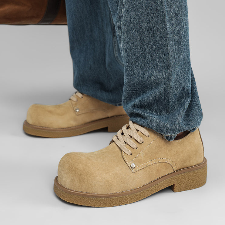 Casual Platform Height-increasing Martain Boots Big Head Derby Shoes British Style - TALKLESSFASHION