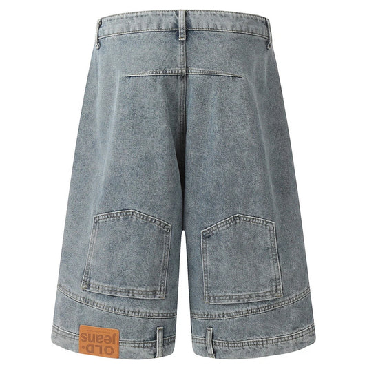Up-down Waist Vintage Denim Shorts --9339 - TALKLESSFASHION