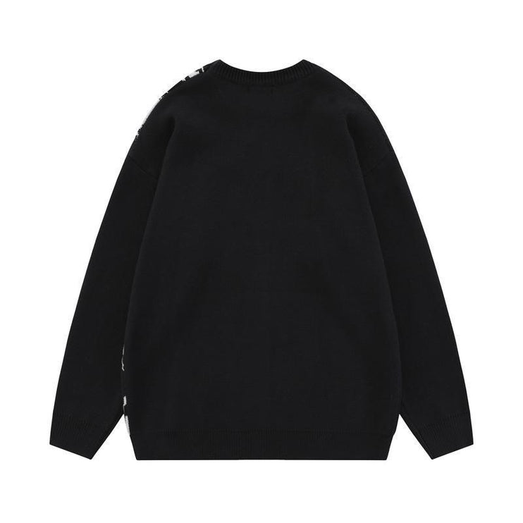 Anime Couple Oversize Sweater —7502 - TALKLESSFASHION