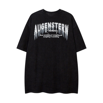 Personality Depressed Anime Print Short Sleeve Men - TALKLESSFASHION