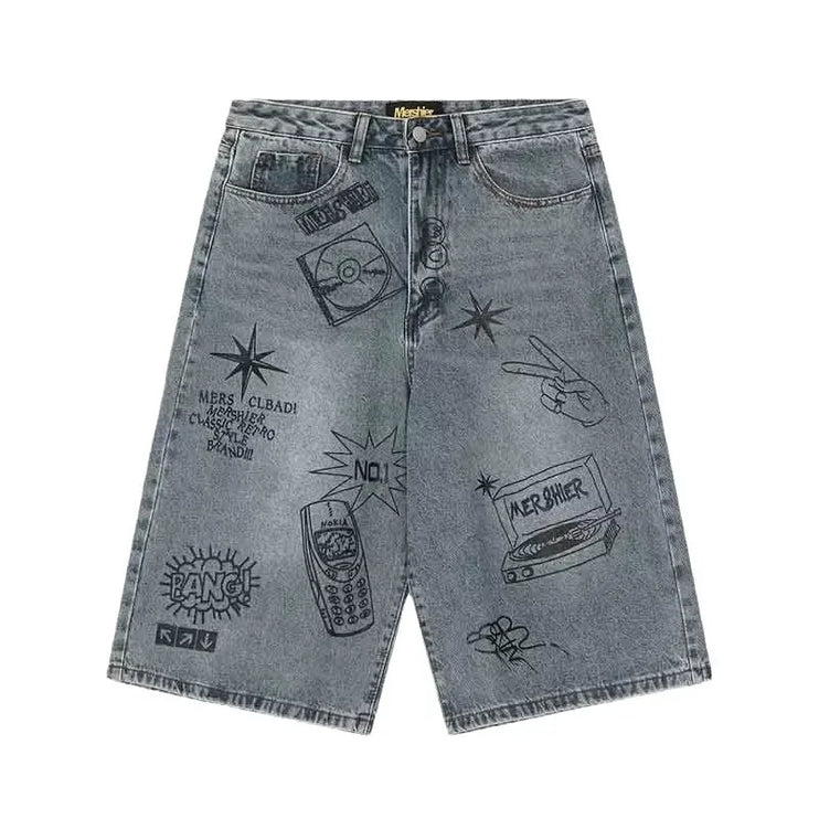 Wide Leg Denim Shorts ---6353 - TALKLESSFASHION