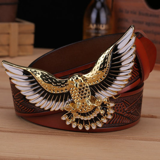 Men's Fashion Eagle Leather Belt - TALKLESSFASHION