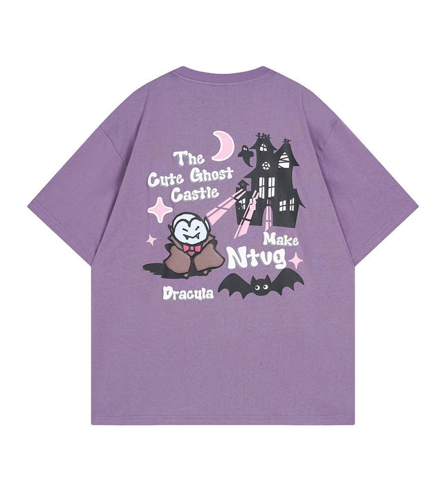 Devil Castle Short-sleeved T-shirt Dark Trend - TALKLESSFASHION
