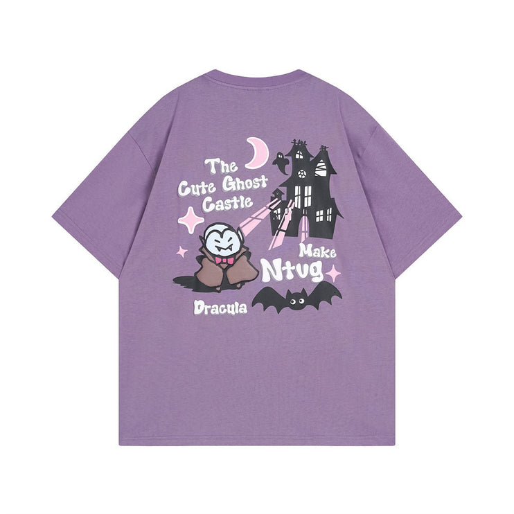 Devil Castle Short-sleeved T-shirt Dark Trend - TALKLESSFASHION