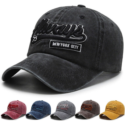 Washed denim cap—6435 - TALKLESSFASHION
