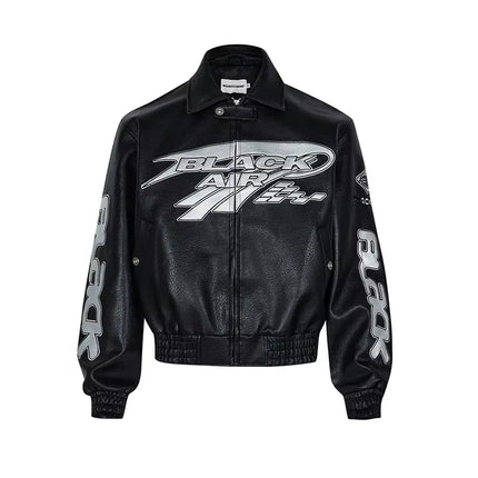 Black Air Trendy Vintage Flying Unisex Jacket—1091 - TALKLESSFASHION