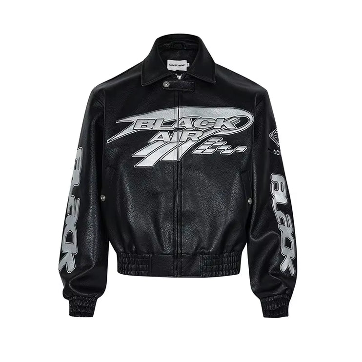 Black Air Trendy Vintage Flying Unisex Jacket—1091 - TALKLESSFASHION