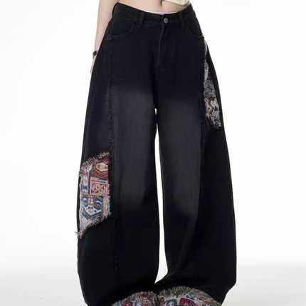 Retro Worn Stitching EdgingJean—5558 - TALKLESSFASHION
