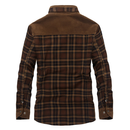 Cozy Plaid Fleece Jacket—-7392 - TALKLESSFASHION