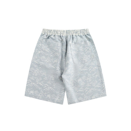 Velvet Breeze Jacquard Shorts —2371 - TALKLESSFASHION