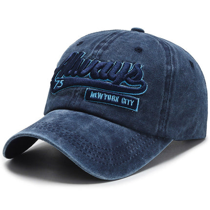 Washed denim cap—6435 - TALKLESSFASHION