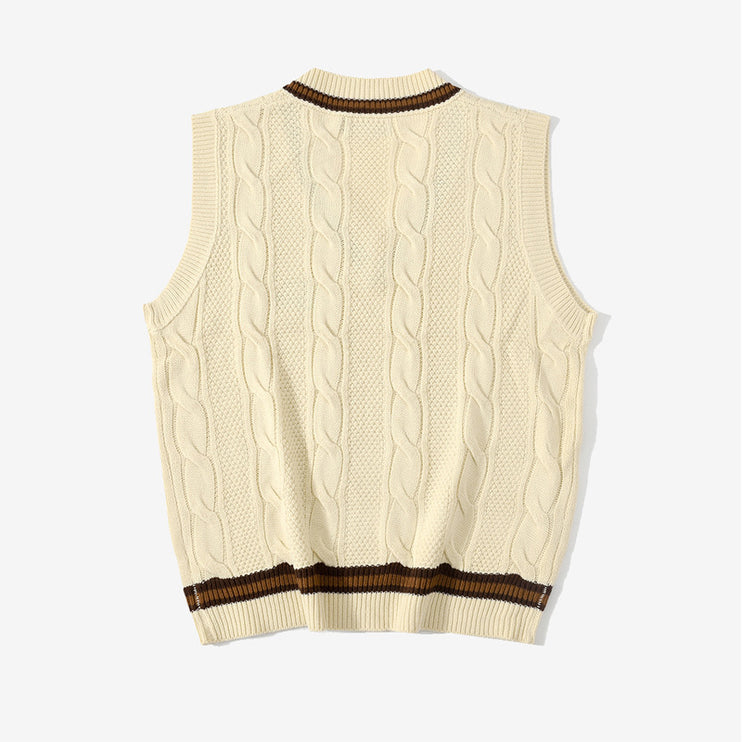 Loose Sweater Vest Men's Trendy Student Sweater - TALKLESSFASHION