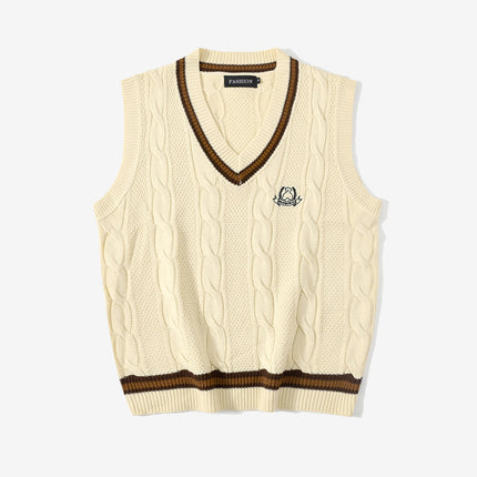 Loose Sweater Vest Men's Trendy Student Sweater - TALKLESSFASHION