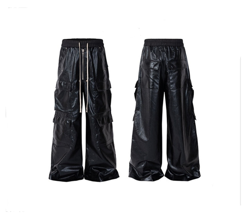 MatteCoat Casual leather Pants—-5388