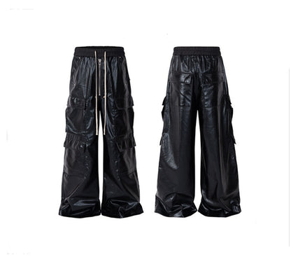 MatteCoat Casual leather Pants—-5388