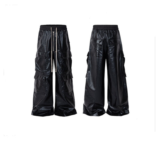 MatteCoat Casual leather Pants—-5388