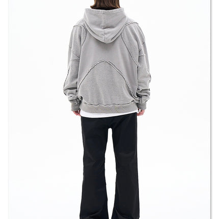 Vintage washed Deconstructed hoodie