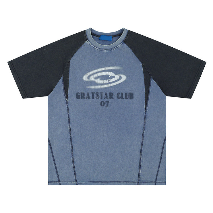 Hip Hop Letter Print Raglan Sleeve T-shirt For Men - TALKLESSFASHION