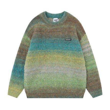 TALKLESS Gradient Contrast Striped Sweater/Pullover---4198 - TALKLESSFASHION