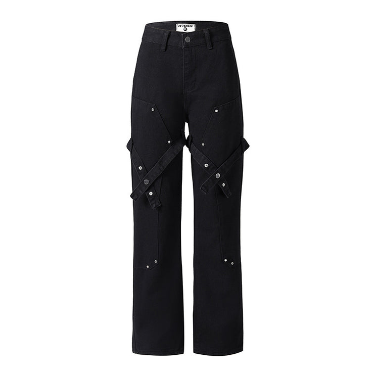 Men's High Street Fashion Brand Loose Casual Straight-leg Mop Pants - TALKLESSFASHION