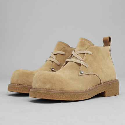 Casual Platform Height-increasing Martain Boots Big Head Derby Shoes British Style - TALKLESSFASHION