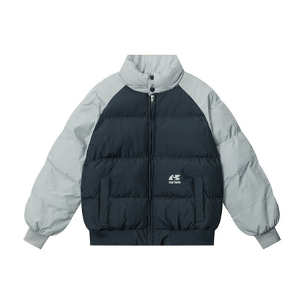 TALKLESS Turtleneck Splicing Jacket--6635 - TALKLESSFASHION