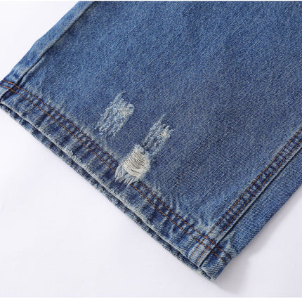 Vintage Ripped Washed Straight Jeans—7498 - TALKLESSFASHION