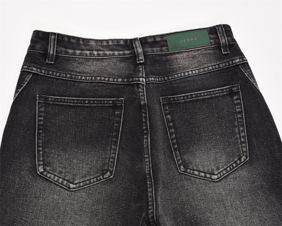 Fashion Wash Distressed Straight Jeans For Men - TALKLESSFASHION