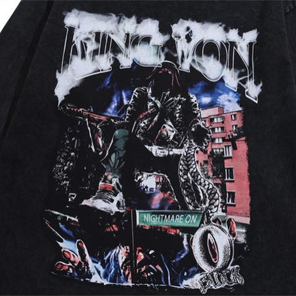 Black Knight Printed Round Neck T-shirt For Men - TALKLESSFASHION