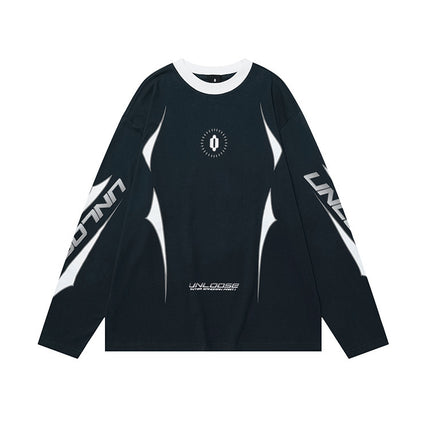 Round Neck Drop Shoulder Version Long Sleeves - TALKLESSFASHION