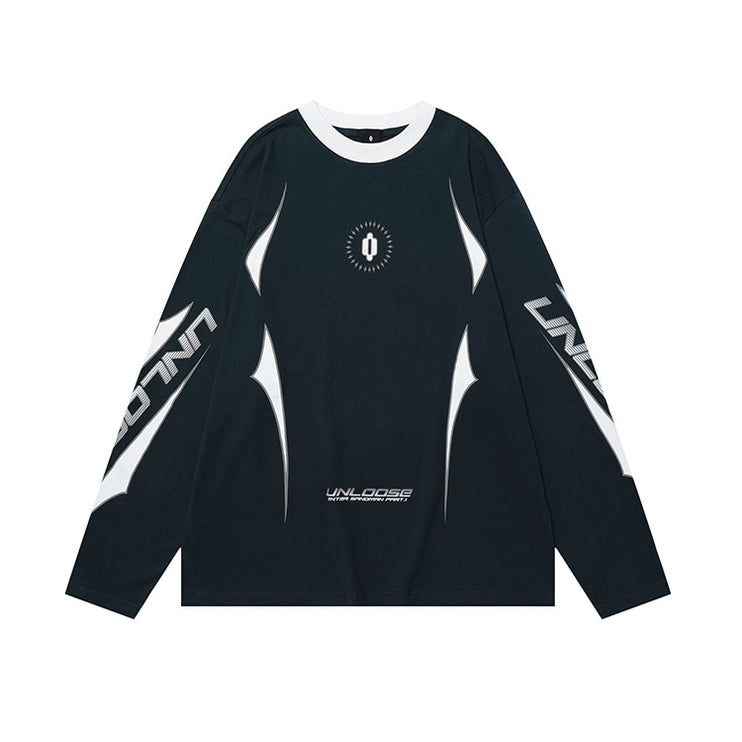 Round Neck Drop Shoulder Version Long Sleeves - TALKLESSFASHION