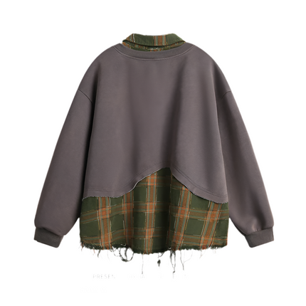 Embroidery Patchwork Oversize Unisex Pullover—2773 - TALKLESSFASHION
