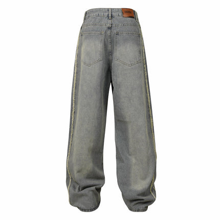 Vintage Stripe Distressed Jeans—7522 - TALKLESSFASHION