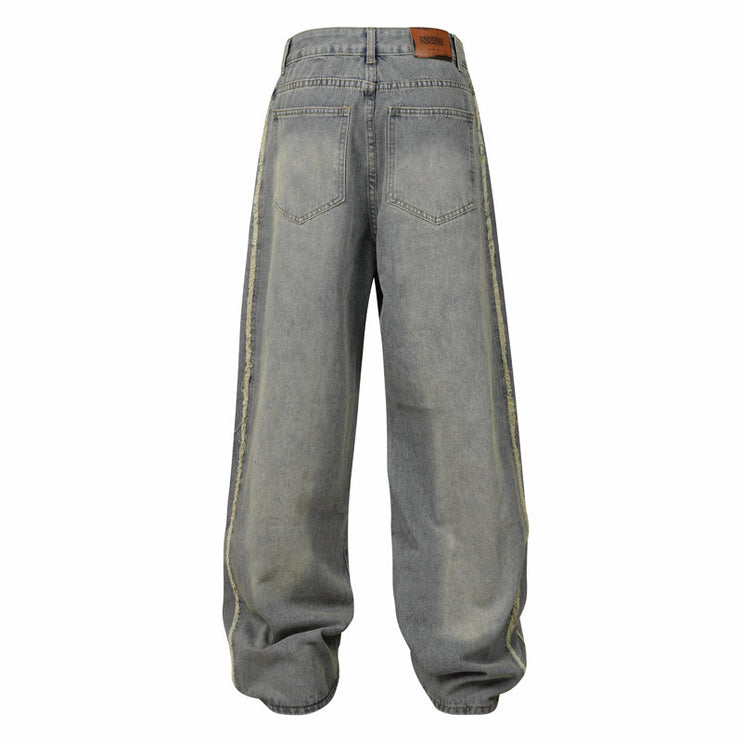 Vintage Stripe Distressed Jeans—7522 - TALKLESSFASHION