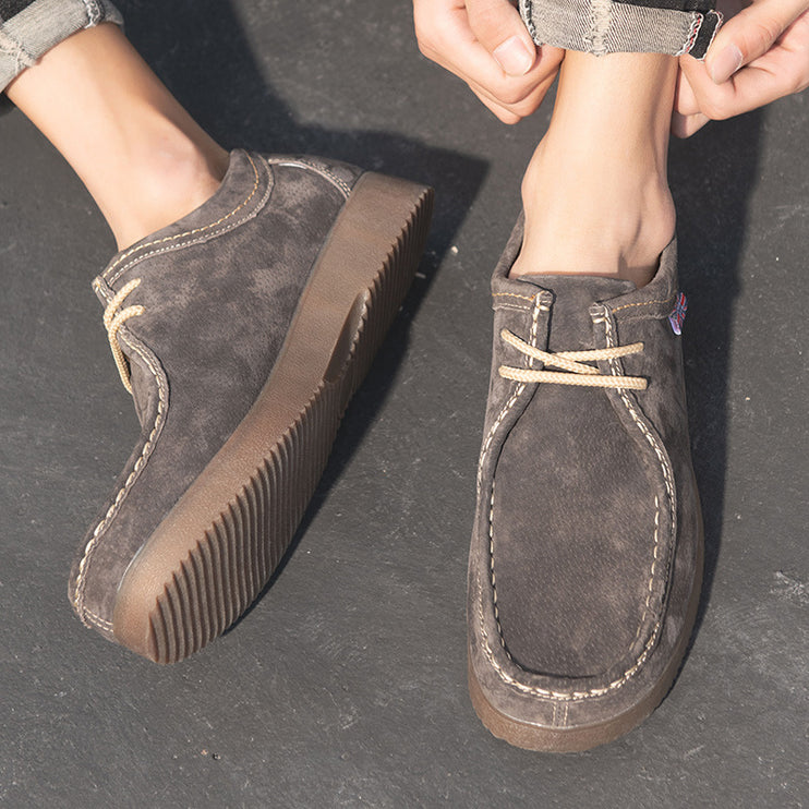 Trendy British Leather Sneakers—-8101 - TALKLESSFASHION