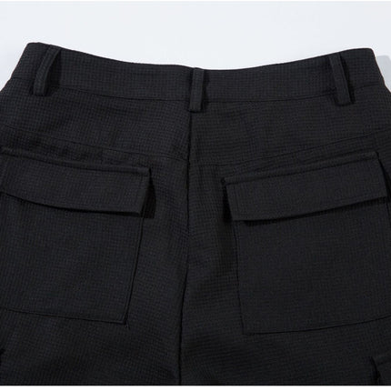 Retro Spring Black Cargo Pants—3855 - TALKLESSFASHION