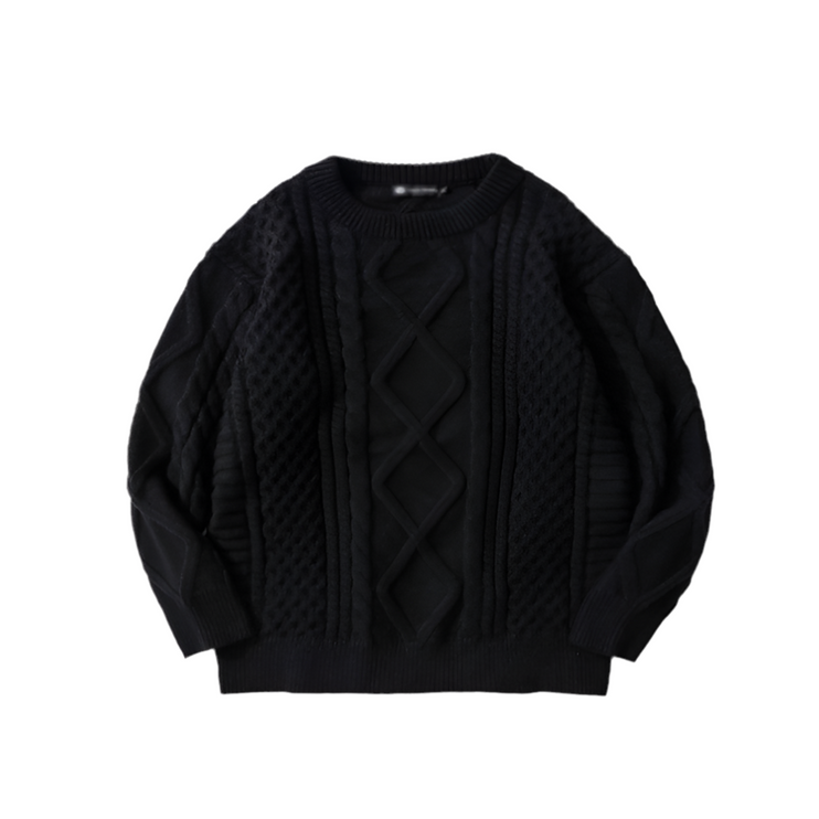 Retro Twist Round Neck Sweater/Pullover—4224 - TALKLESSFASHION