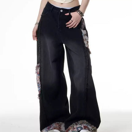 Retro Worn Stitching EdgingJean—5558 - TALKLESSFASHION