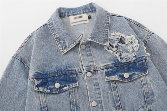 Spider Man Denim Jacket—6199 - TALKLESSFASHION