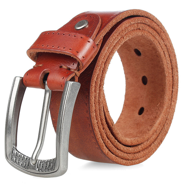 Alloy Charm Leather Belt—-0898 - TALKLESSFASHION