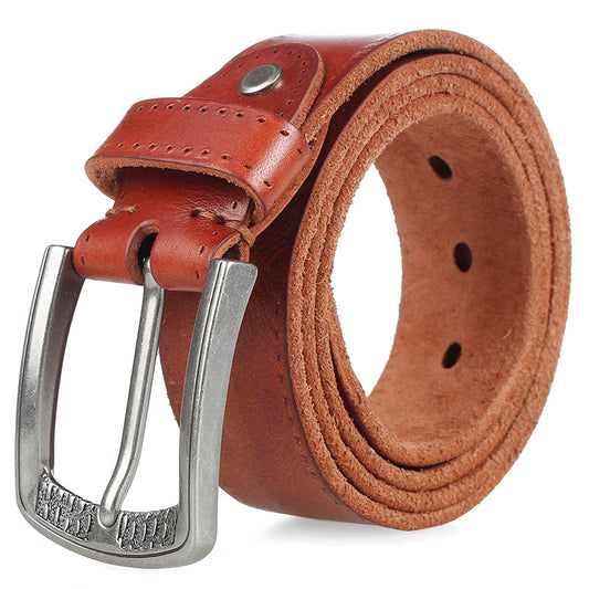 Alloy Charm Leather Belt—-0898 - TALKLESSFASHION