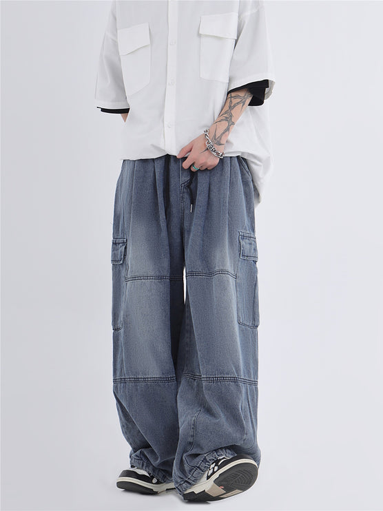 Urban Drift Washed Wide-Leg Jeans—7936 - TALKLESSFASHION