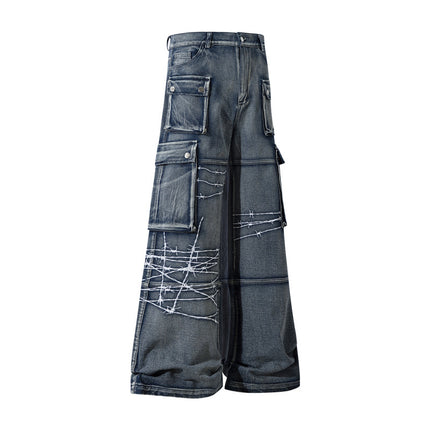 Embroidery RockTrail Explorer Jeans—7316 - TALKLESSFASHION
