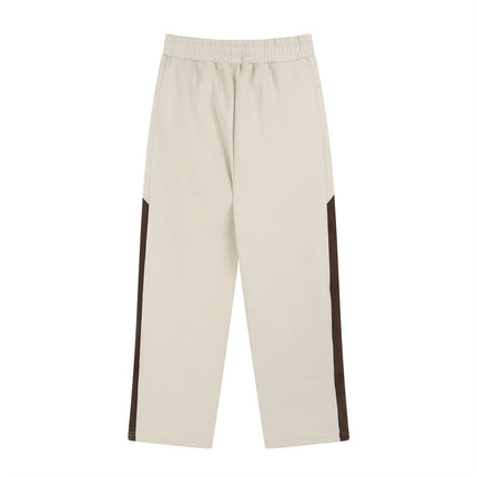 TALKLESS Ribbon Matching Striped Straight Pants--6142 - TALKLESSFASHION