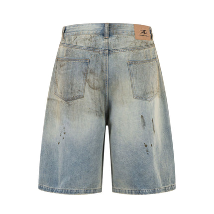 Urban Edge Washed Denim Short—5539 - TALKLESSFASHION