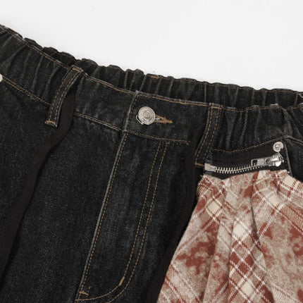Retro Street Simple Loose Machete Denim Jeans —2774 - TALKLESSFASHION