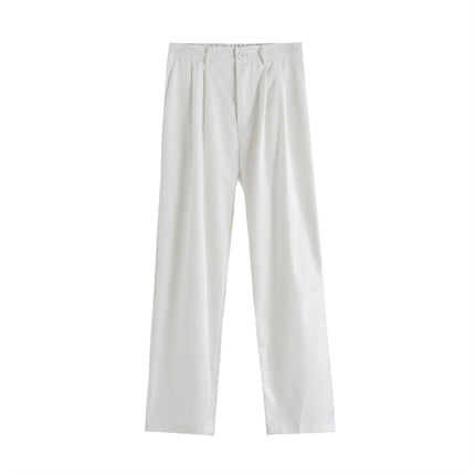 TALKLESS Pleating Loose Long Pants--1442 - TALKLESSFASHION