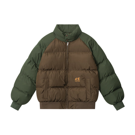 TALKLESS Turtleneck Splicing Jacket--6635 - TALKLESSFASHION