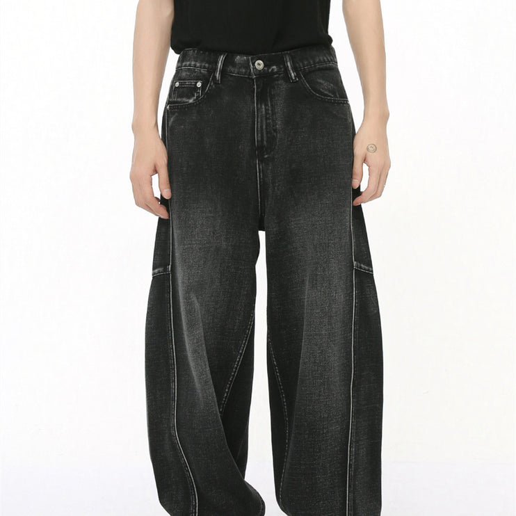 Men's Straight Wide Leg Denim Trousers - TALKLESSFASHION