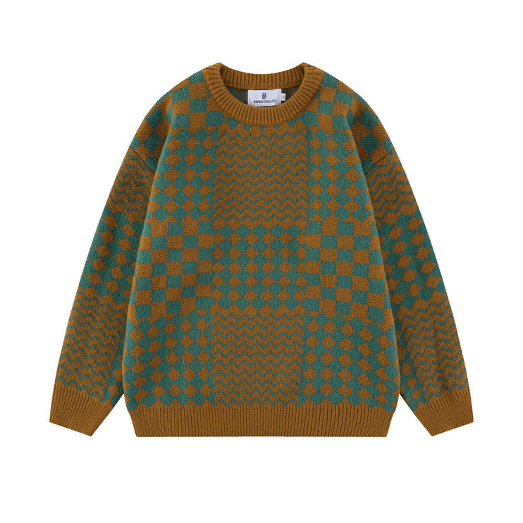 Knitted Pullover Sweater--4567 - TALKLESSFASHION